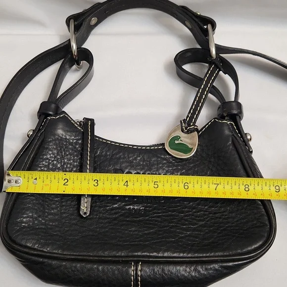 Dooney & Bourke Black Leather Shoulder Bag - Picture 9 of 14